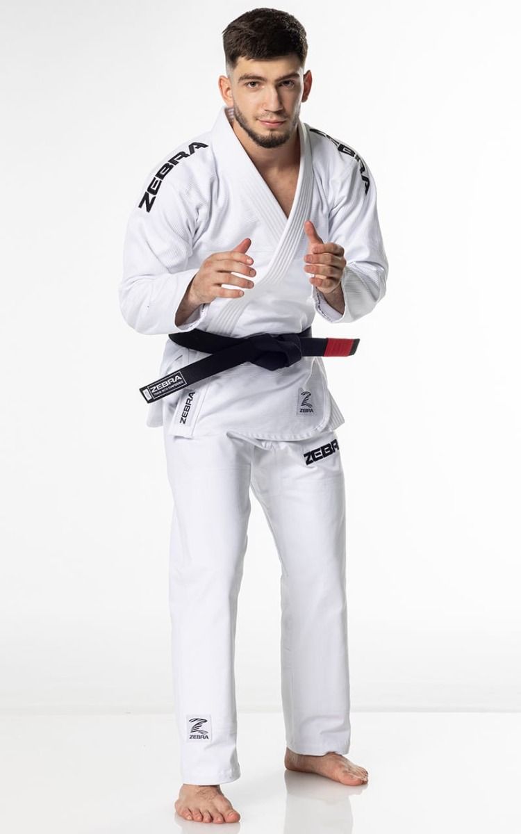 Zebra BJJ kimonó  GI Guerreiro 350g, fehér