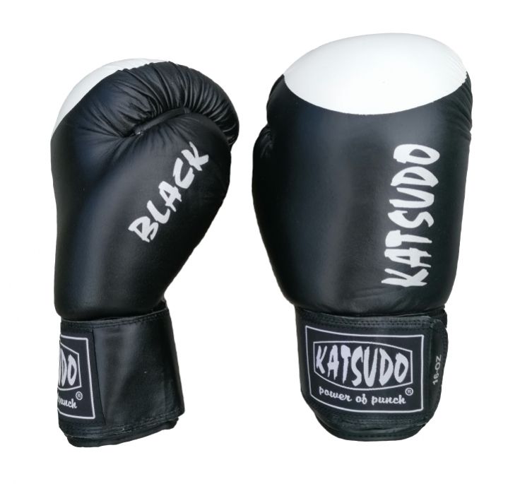 Katsudo bokszkesztyűk Champ III célponttal, fekete.
