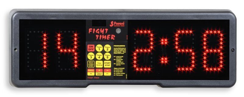 Favero fali időmérő Fight timer, fekete