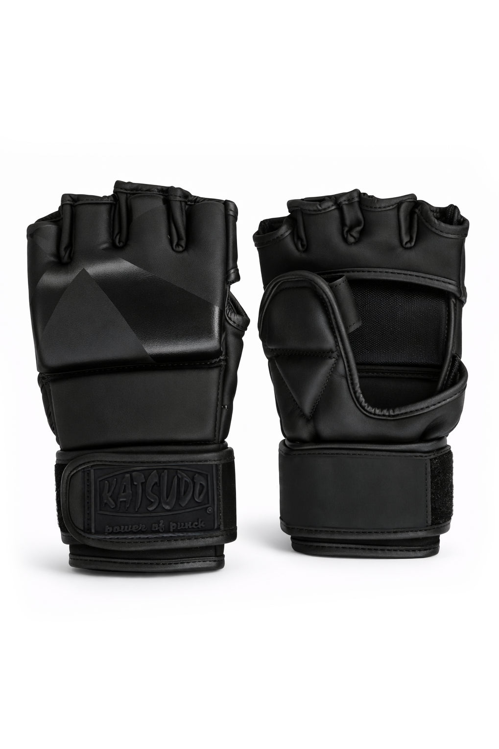 Katsudo MMA Fightcore birkózókesztyű, fekete-fekete