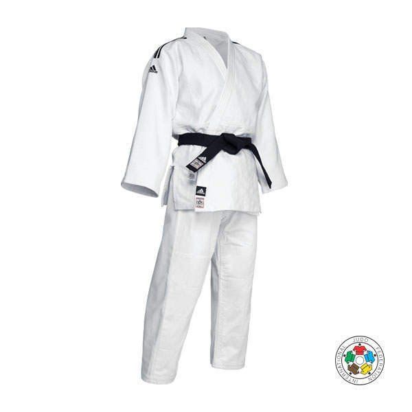 Adidas JU kimonó Champion III IJF Regular fit 750g, fehér