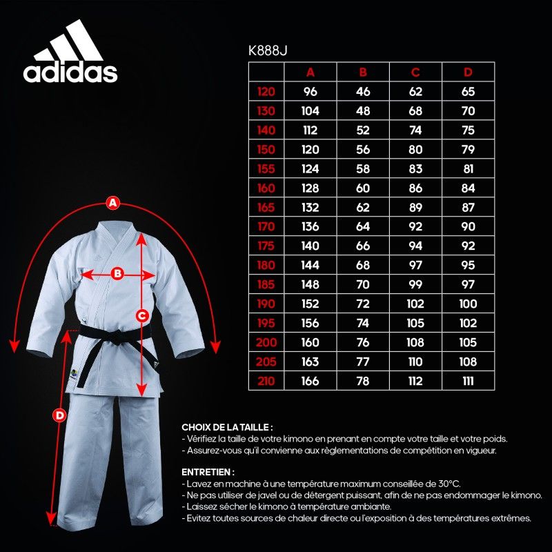 Adidas gyermek KA kimonó Kigai 2.0 475g, fehér