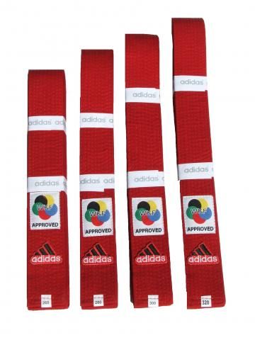 Adidas karate öv ELITE WKF, piros