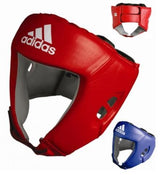 Adidas bőr boksz sisak AIBA 1, piros