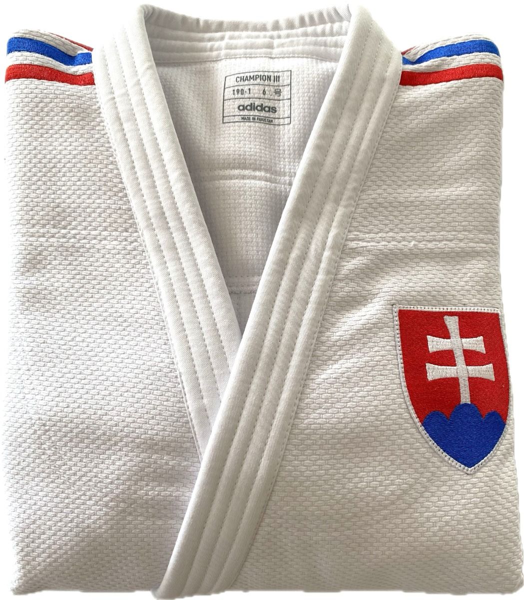 Adidas JU kimonó Champion III SVK Regular fit 750g, fehér