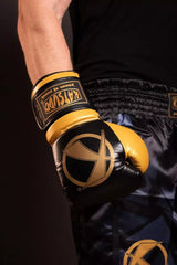 Katsudo bokszkesztyűk Fight, fekete-arany