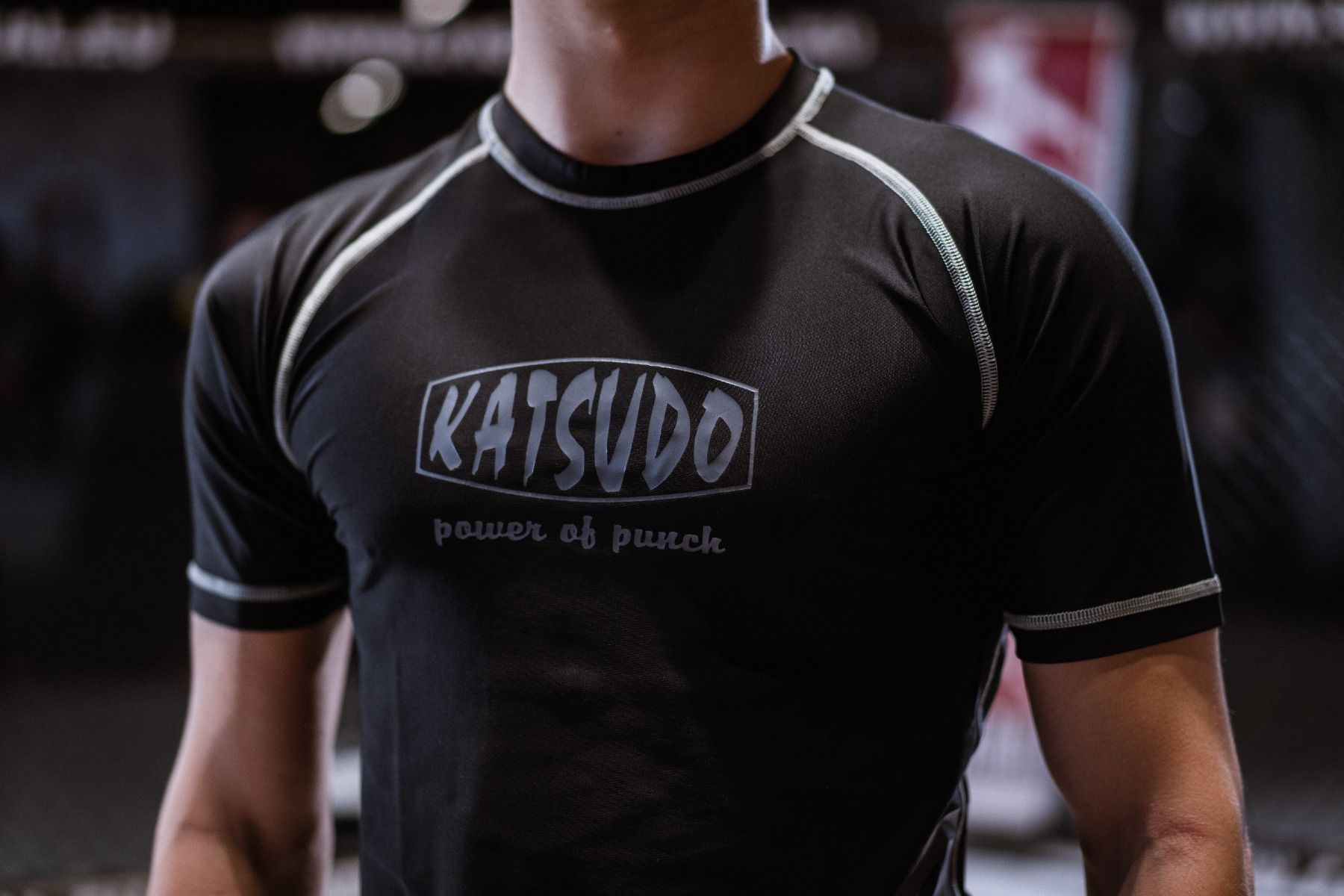 Katsudo funkcionális rövid ujjú póló Virago, fekete