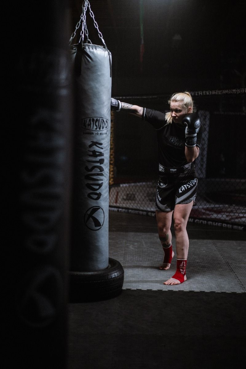 Katsudo plastel bokszzsák Texa, szürke