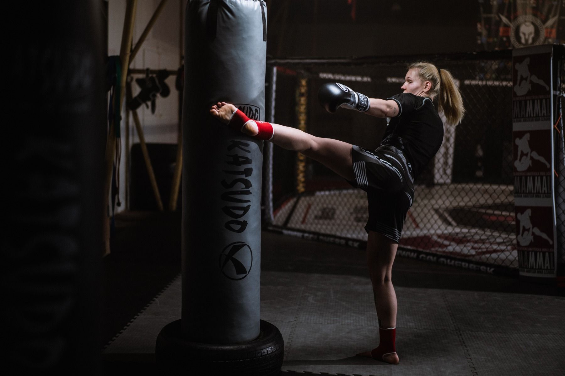 Katsudo plastel bokszzsák Texa, szürke