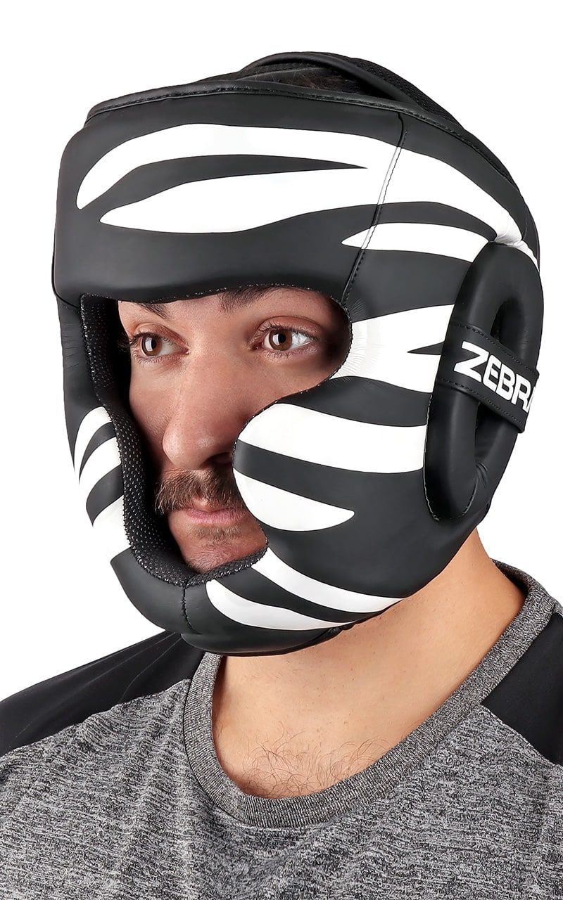 Zebra sparring sisak, fekete