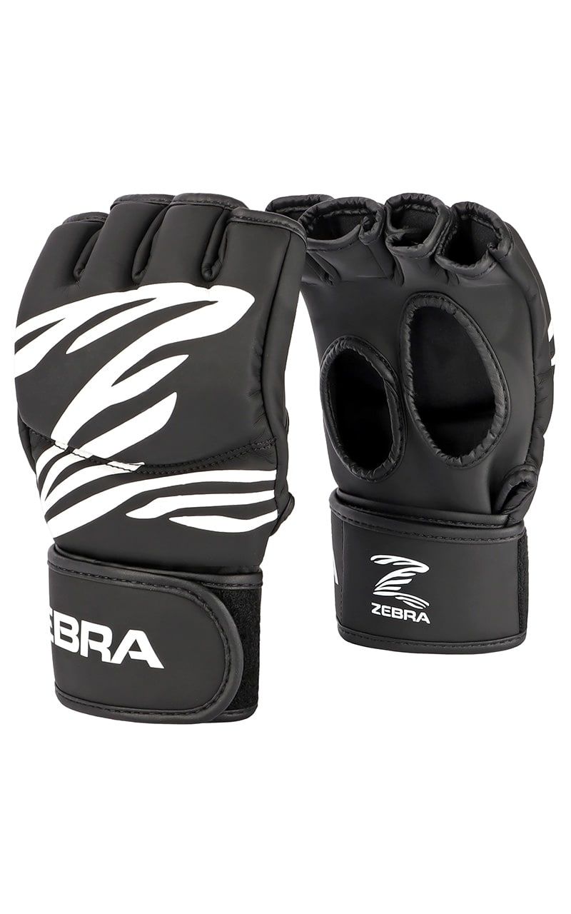 Zebra MMA kesztyű, fekete