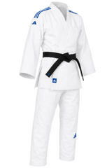 Adidas JU kimonó kék csíkokkal Club 350g, fehér