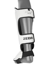 Zebra sípcsont és lábfejvédők Pro, fehér