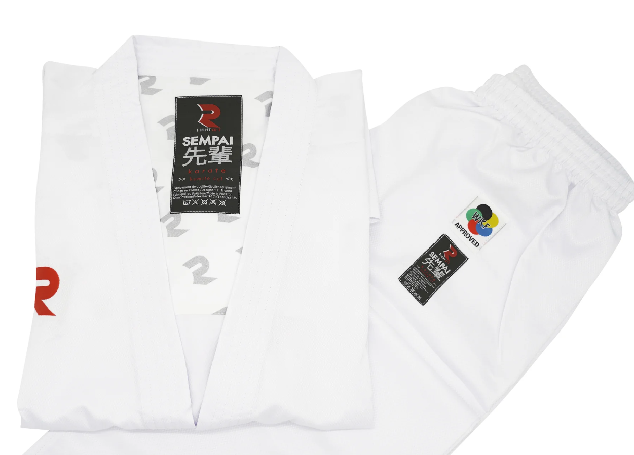 Fight Art KA kimonó Sempai WKF 120g, fehér