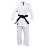 Fight Art KA Sempai WKF kimonó 120g, kék karakterekkel