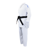 Fight Art KA Sempai WKF kimonó 120g, kék karakterekkel