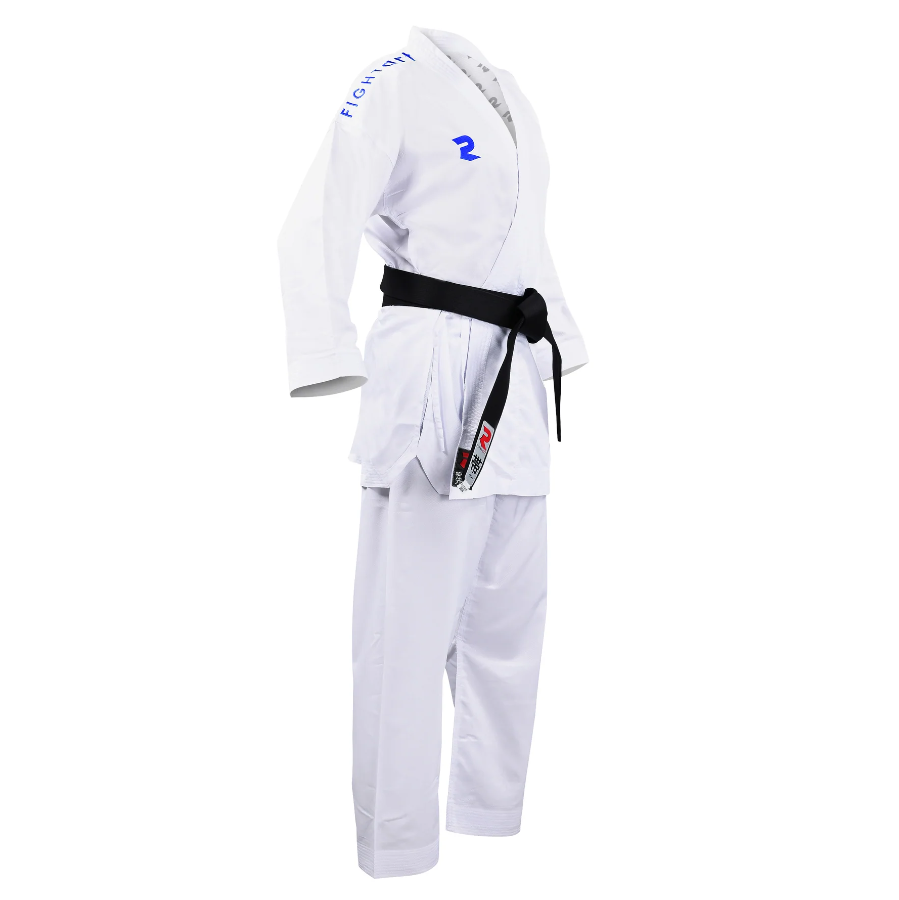 Fight Art KA Sempai WKF kimonó 120g, kék karakterekkel