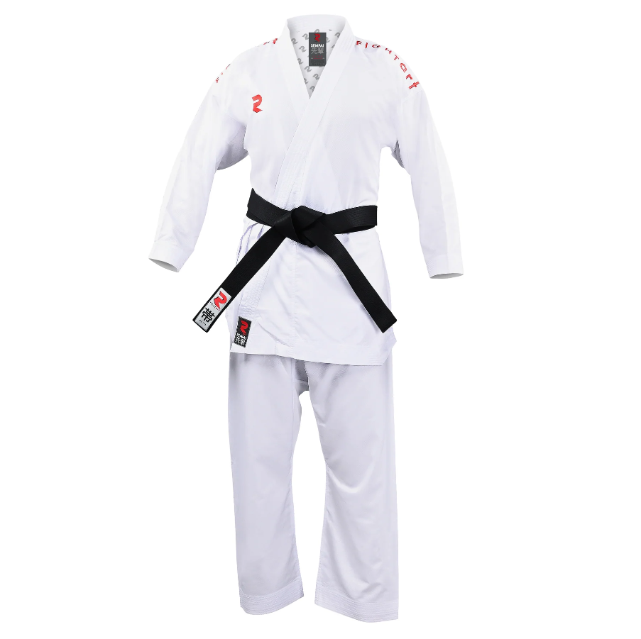 Fight Art KA kimonó Sempai WKF 120g, piros karakterekkel