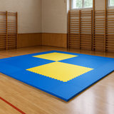 Katsudo tatami Checker hard, kék-piros