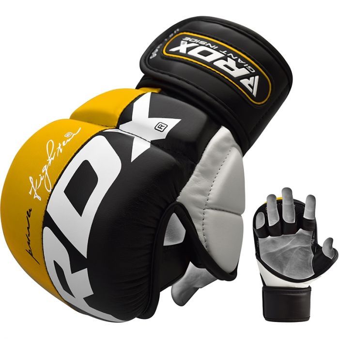 RDX MMA sparring kesztyű T6, sárga-fekete