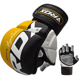 RDX MMA sparring kesztyű T6, sárga-fekete