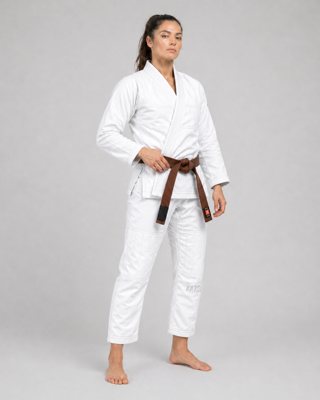 Katsudo Yori női Jiu Jitsu kimonó 450g, fehér